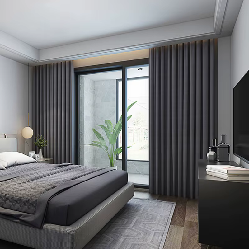 Rideaux sur mesure, occultants à 100%, doux, de luxe, style européen, rideaux d'hôtel