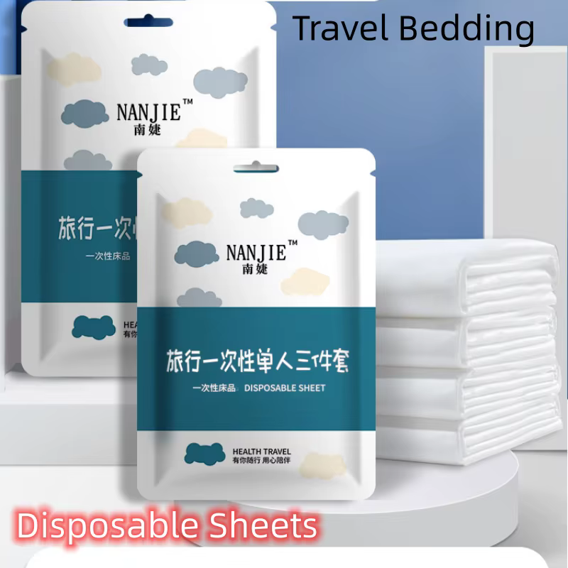 Parure de lit de voyage portable imperméable, housse de poulet et de athlon, drap de lit, anti-sale,