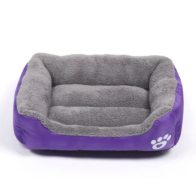 (S-3XL) grand lit pour chien chat 8 couleurs chaud confortable maison pour chien nid en polaire douc