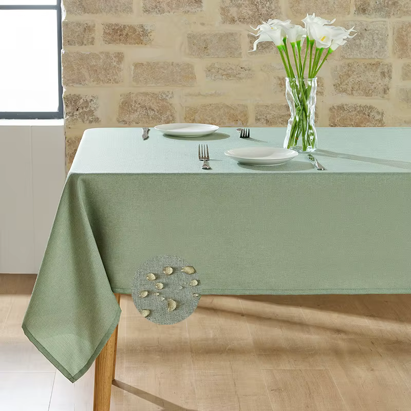 Nappe rectangulaire résistante aux taches et aux rides, couverture de Table décorative en Polyester 