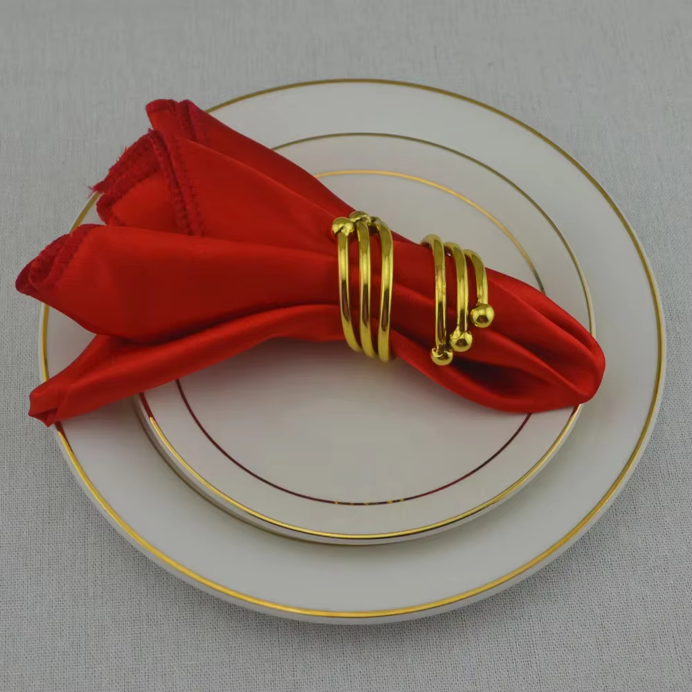 Serviettes de Table Carrées en Satin pour Décoration de Mariage, Fournitures de Restaurant, Noël, An