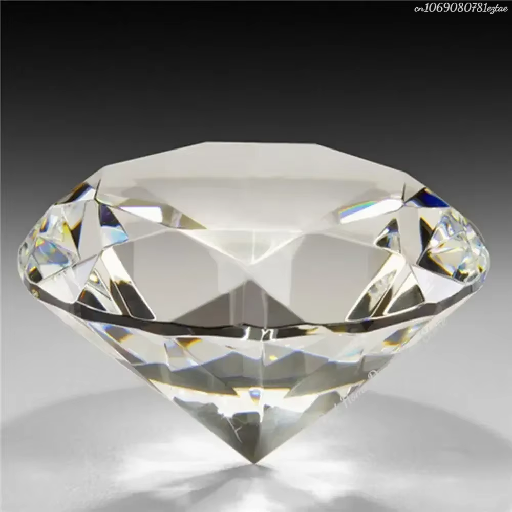 Grand cristal clair en verre diamant, 1 pièce, décoration de fête romantique, proposition de décorat