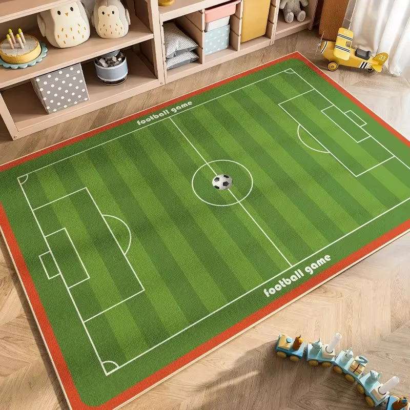 Tapis de terrain de Football pour chambre à coucher, salon, décoration de canapé de maison, jeu pour
