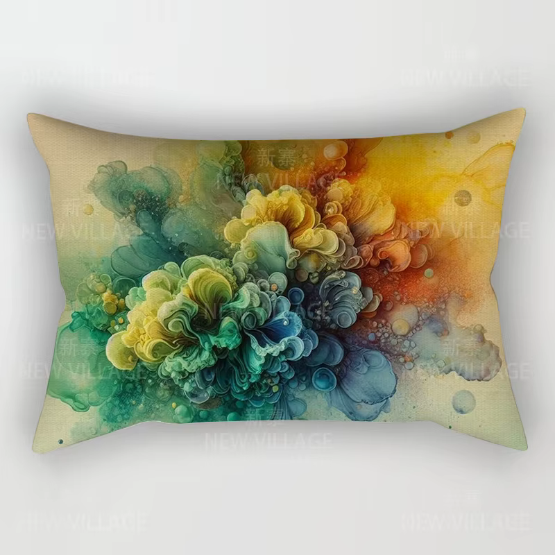 Juste de coussin décorative moderne pour la maison, décor de salon, coussin abstrait, chambre à couc