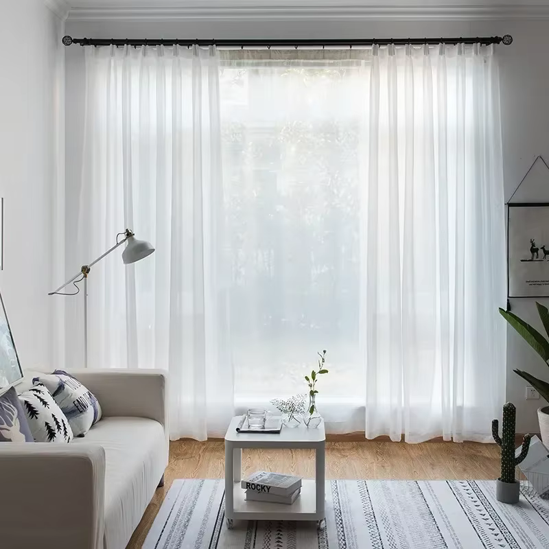 HQYQJJHYR – rideaux brodés marron de luxe européen de haute qualité, pour Villa, salon, chambre à co