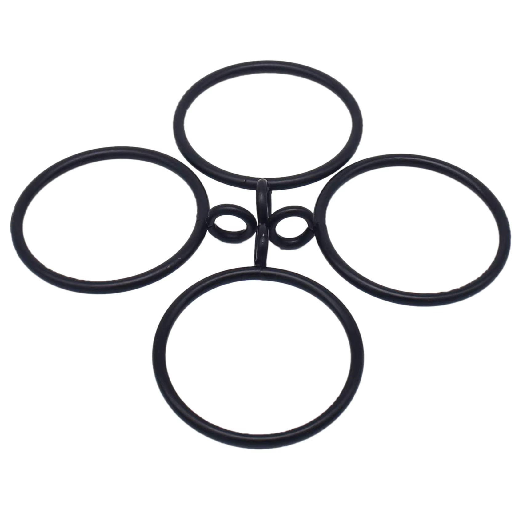 AA81-80 Pack de 1,5 pouce (38 mm) de diamètre intérieur, anneaux de rideau métalliques, œillets pour