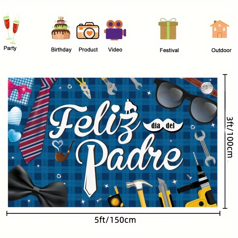 Décorations de fête des pères pour célébrer la fête des pères, décorer des bannières et dégoûtants, 