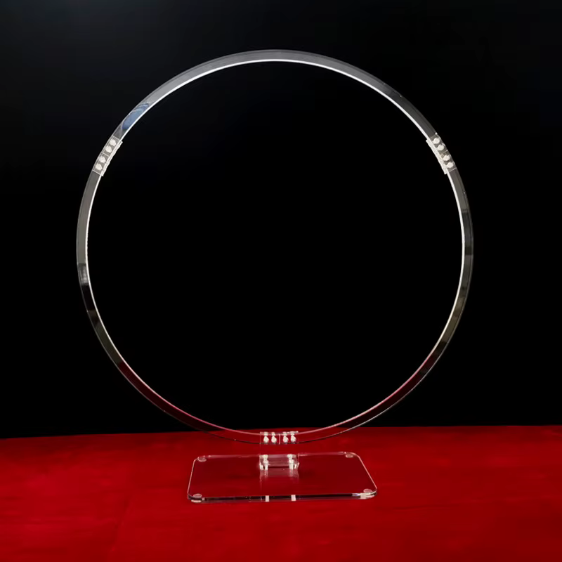 Centre de Table de mariage en arc rond, étagère artificielle en acrylique, support Floral de route, 