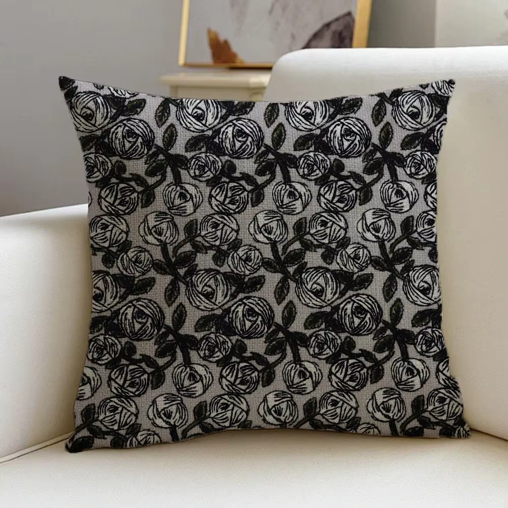 Housse de coussin S-Mina Minagawa, housse de coussin, taie d'oreiller, fermeture éclair invisible an