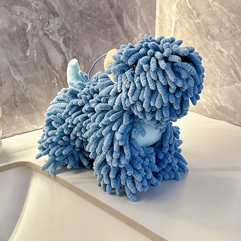 La jolie serviette en forme de chiot est un choix idéal pour une cuisine murale et une salle de bain