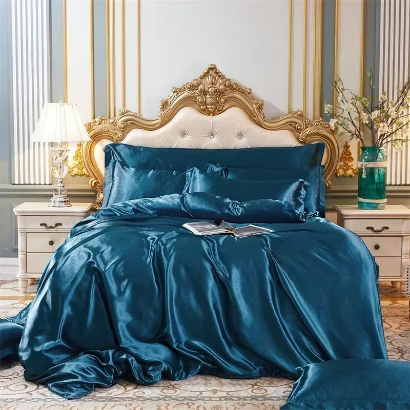 Ensemble de housse de couette Queen haut de gamme, ensemble de literie King Size, doux et soyeux, de