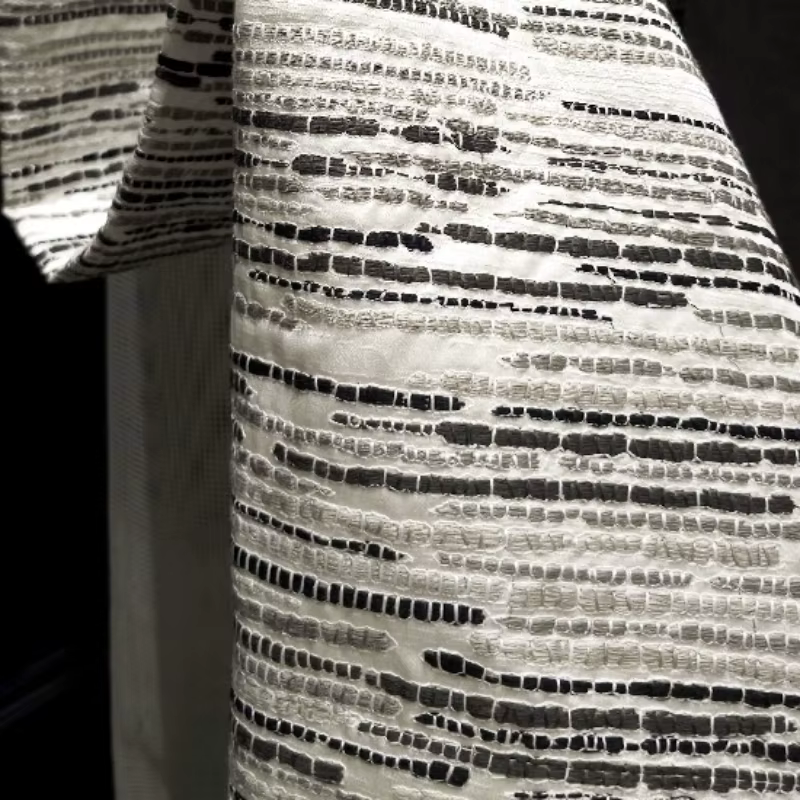 Nouveaux rideaux occultants élégants, broderies de luxe françaises, rideaux haut de gamme pour villa