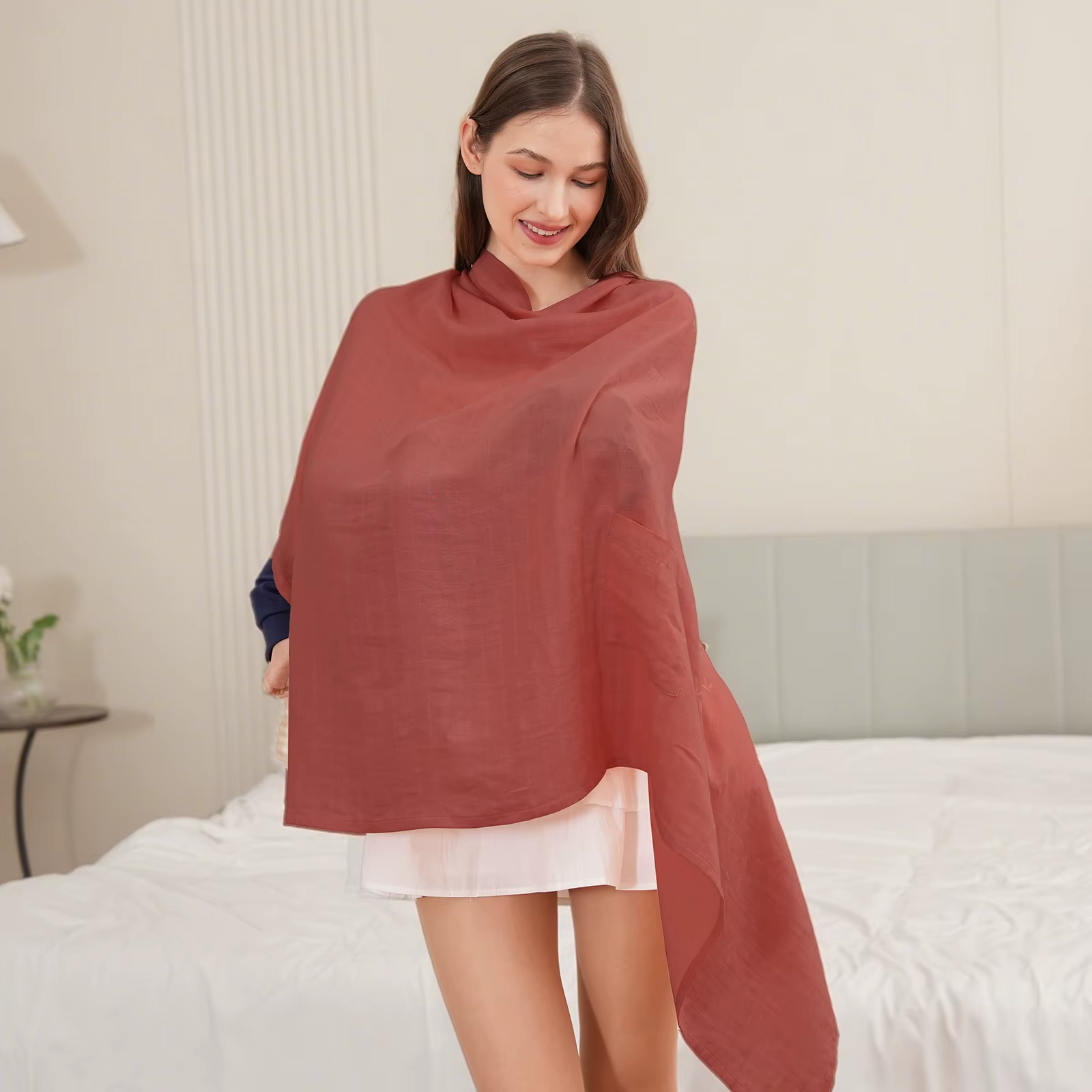 Serviette d'allaitement pour femmes, couverture insulaire pour bébé, écharpe pour prévenir l'exposit