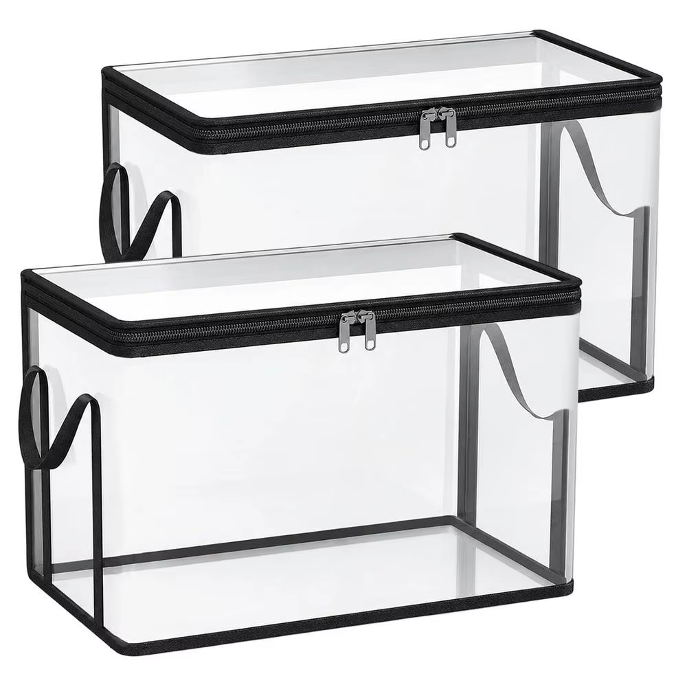 Conteneur de rangement multifonctionnel pour jouets, 2 pièces, bacs d'organisation pour poupées en p