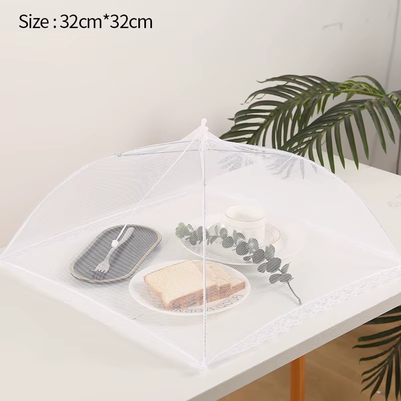 Couverture alimentaire en maille pliable et lavable, couverture de Tables anti-insectes, couvre-vais