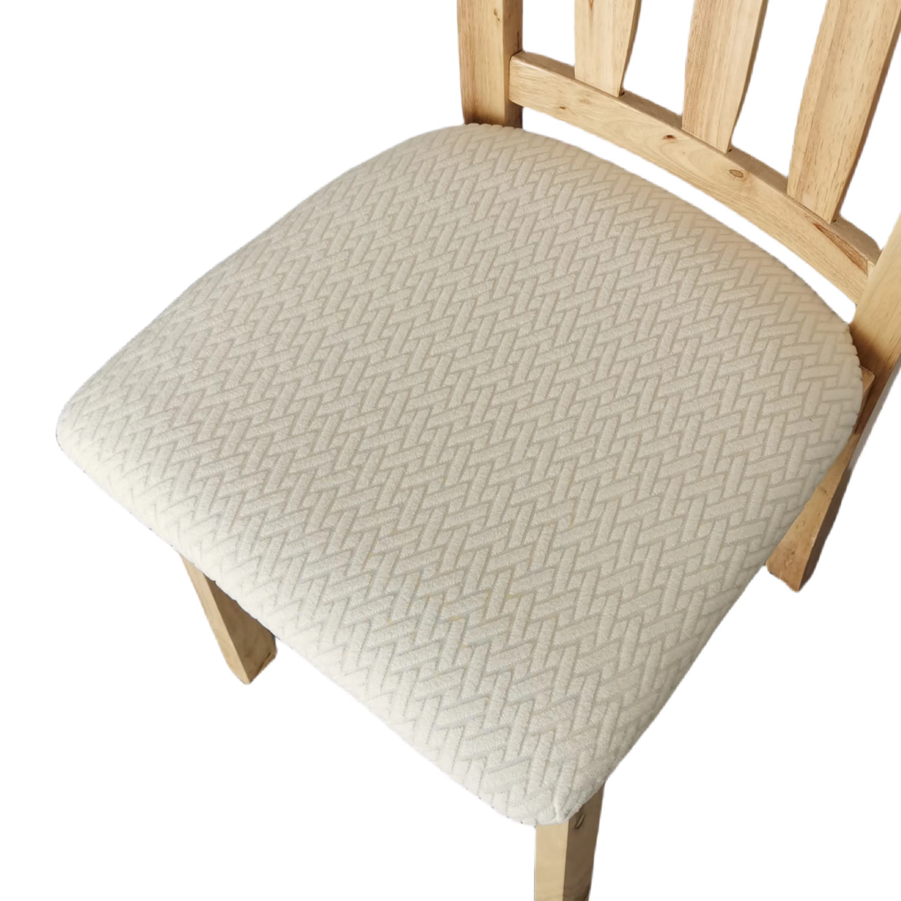Housse de chaise épaisse, housse de coussin de siège de chaise de couleur unie adaptée à toutes les 