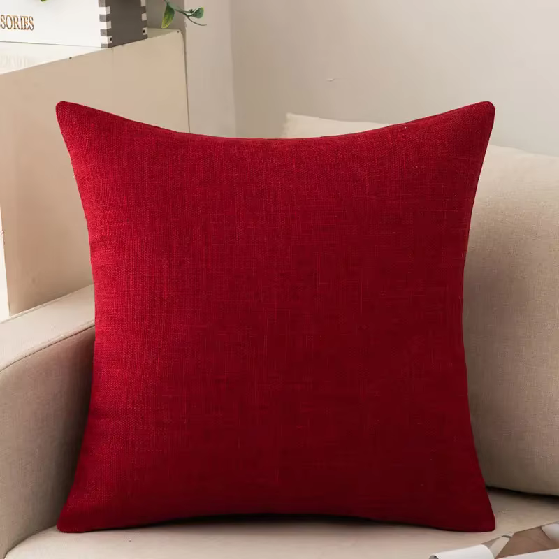 Coussin de canapé, coussin de couleur pour salon, coussin simple et moderne, taie d'oreiller décorat