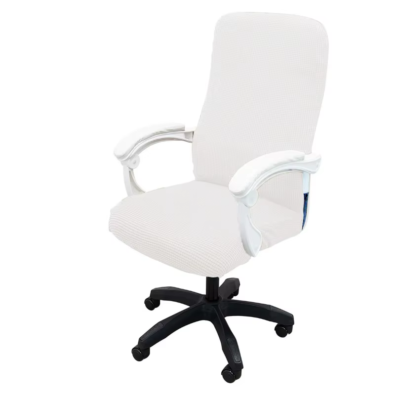 Housse de chaise de bureau extensible et épaisse en Jacquard, anti-poussière, résistante aux rayures