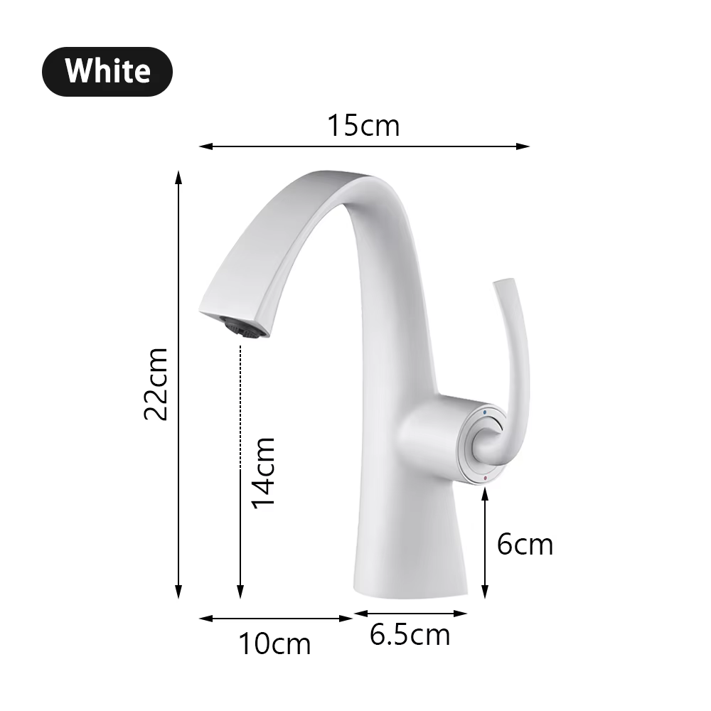 Robinet d'évier de salle de bains nouveau Design moderne trou de levier unique lavabo chaud et froid