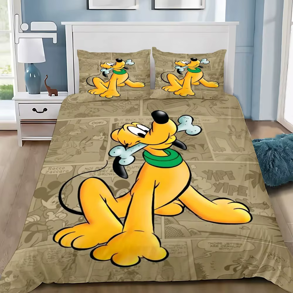 Pluto Dog – housse de couette et taie d'oreiller, ensemble de literie pour adultes, garçons et fille