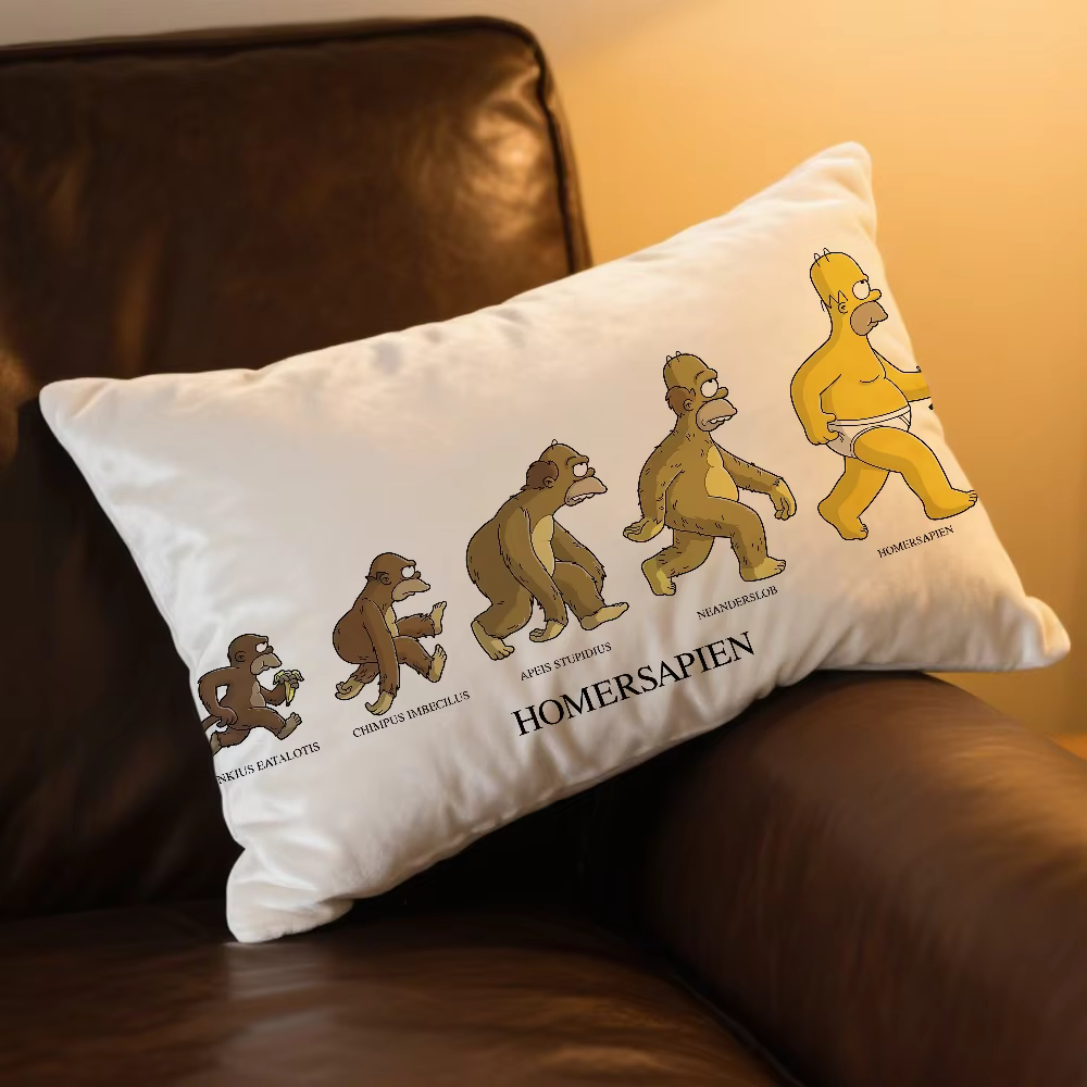 Housse de coussin de dessin animé mignonne S-SimpsonS-ES-s Produit phare Canapé de salon Housse de c