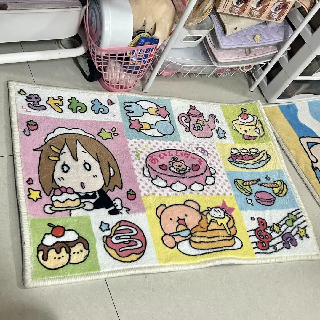 VIKAMA Tapis de salle de bain à motif de dessin animé, coussin de repose-pieds non lavable absorbant