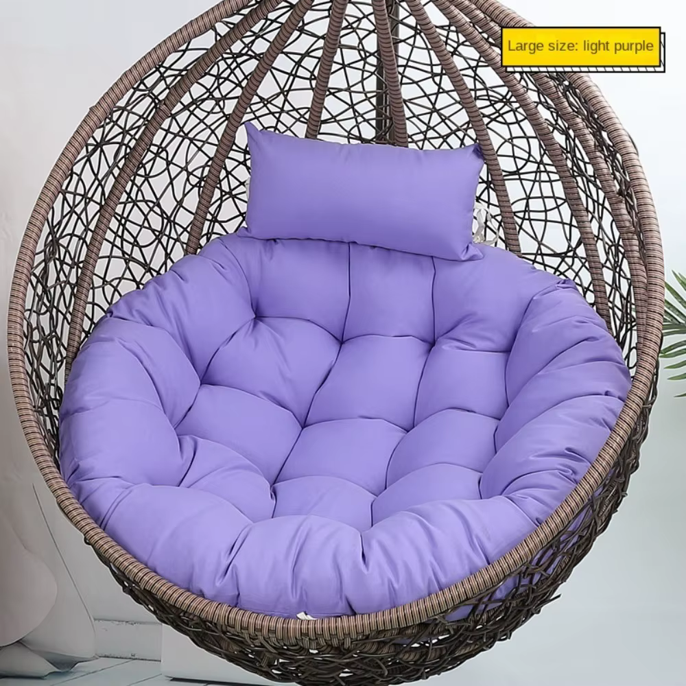 Tapis de chaise pivotante de 105cm, hamac épais, coussin de chaise en forme d'œuf, coussin de siège,