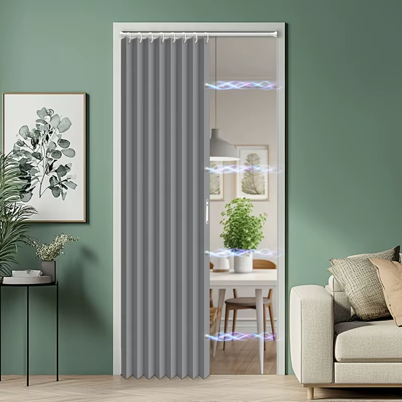 Rideaux de porte, rideau de porte isolé, pliable, cuisine, chambre à coucher, salon, ombrage, effet 