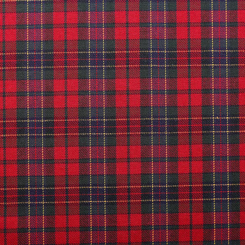Tissu à carreaux écossais de style britannique, 50x145cm, tissé TC, sergé double face, teint en fil,