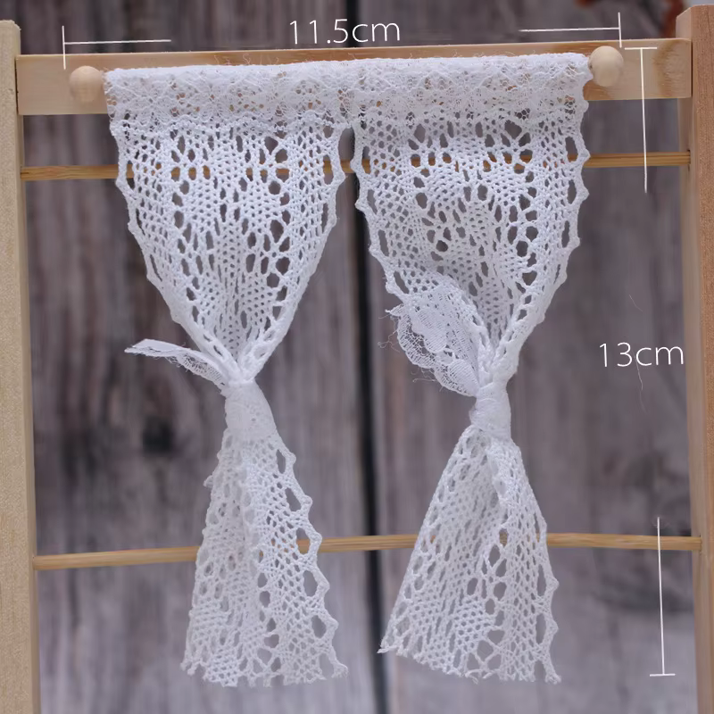 Mini rideau de porte Miniature pour maison de poupée, 1 pièce, accessoires de jouet pour la maison, 