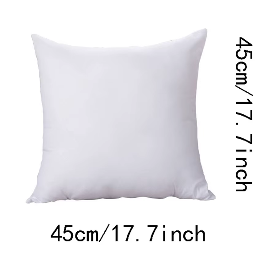 Coussin classique de couleur unie, 45x45cm, noyau doux, oreiller de tête, remplissage intérieur en c