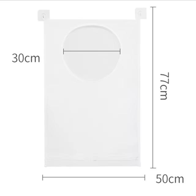 Panier de rangement pliable en maille pour vêtements sales, organisateur mural de salle de bain avec