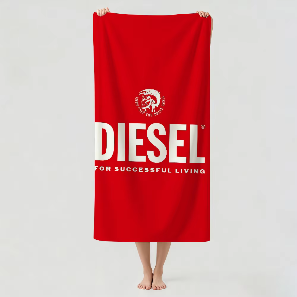 Serviette de bain à imprimé tendance D-DieselS, idéale pour la natation légère, le camping, le yoga,