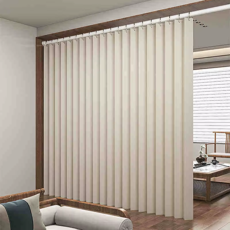 Rideaux de porte de placard en lin plissé, rideaux magnétiques pliables pour porte patio, attaches r