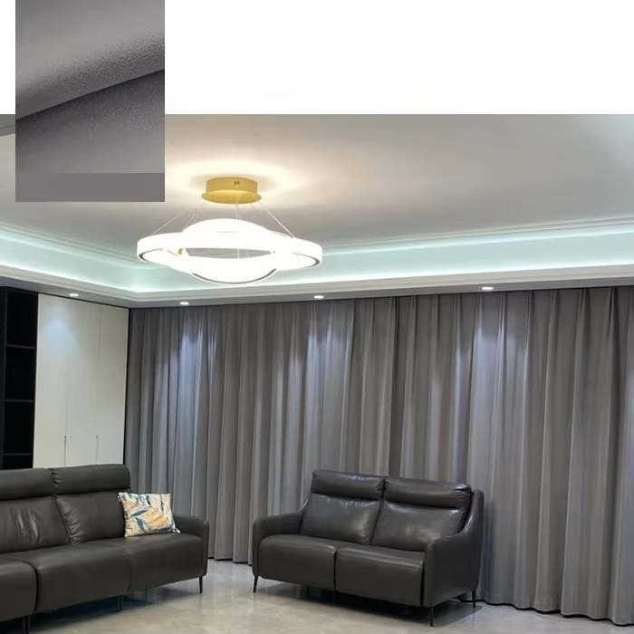 Rideaux occultants en velours gris pour salon, isolation thermique, tissu en laine, chenille douce, 