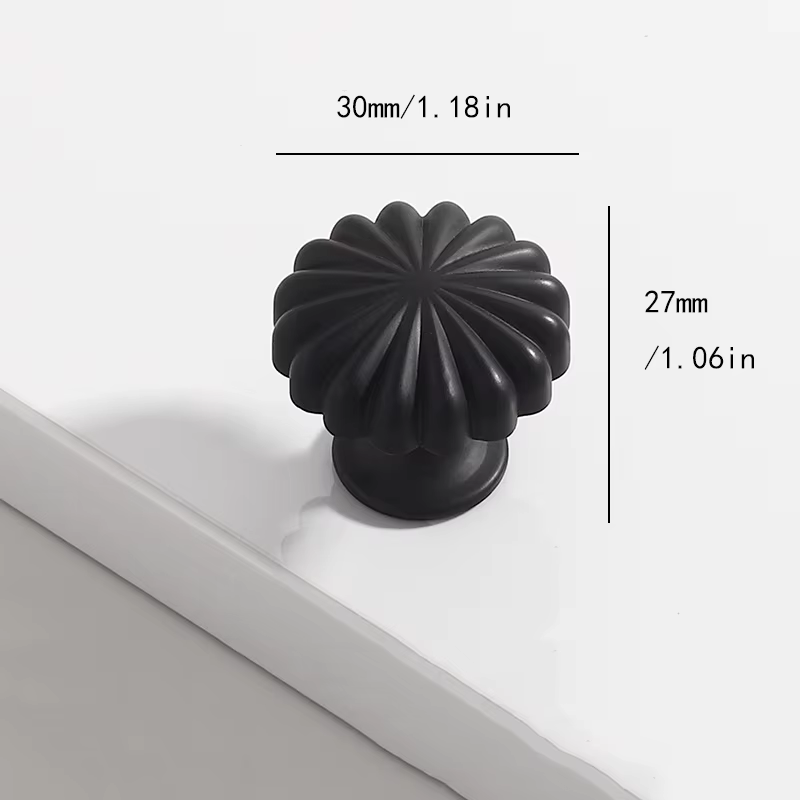 Poignées et Boutons de Meuble Modernes en Alliage d'Aluminium Massif Doré et Noir pour Armoires de C