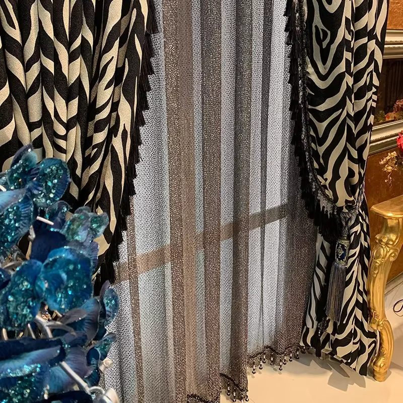 Rideaux français et américains modernes de luxe, pour salon, chambre à coucher, baie vitrée, isolati