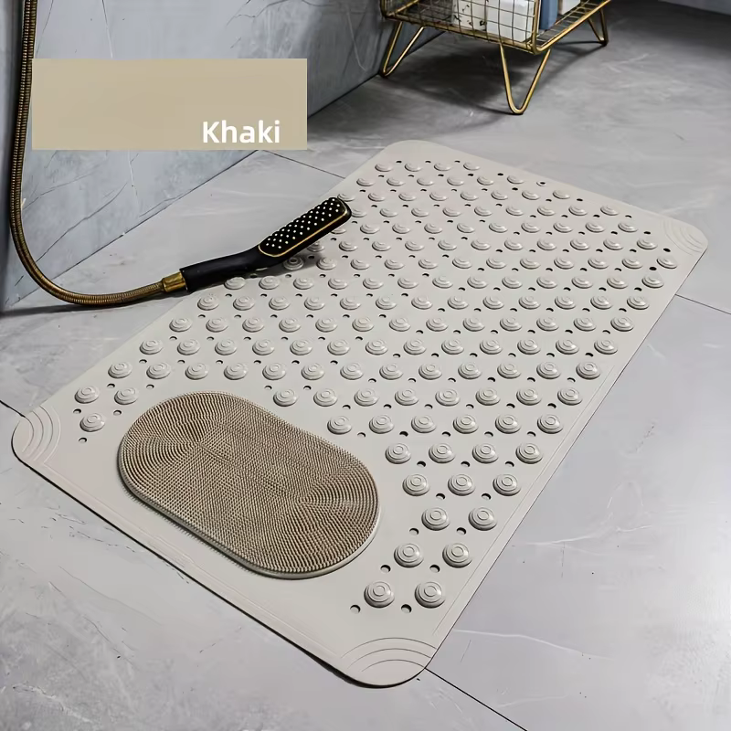 Tapis de salle de bain antidérapant tricolore, pour douche, toilettes, salle de bain, baignoire, mas