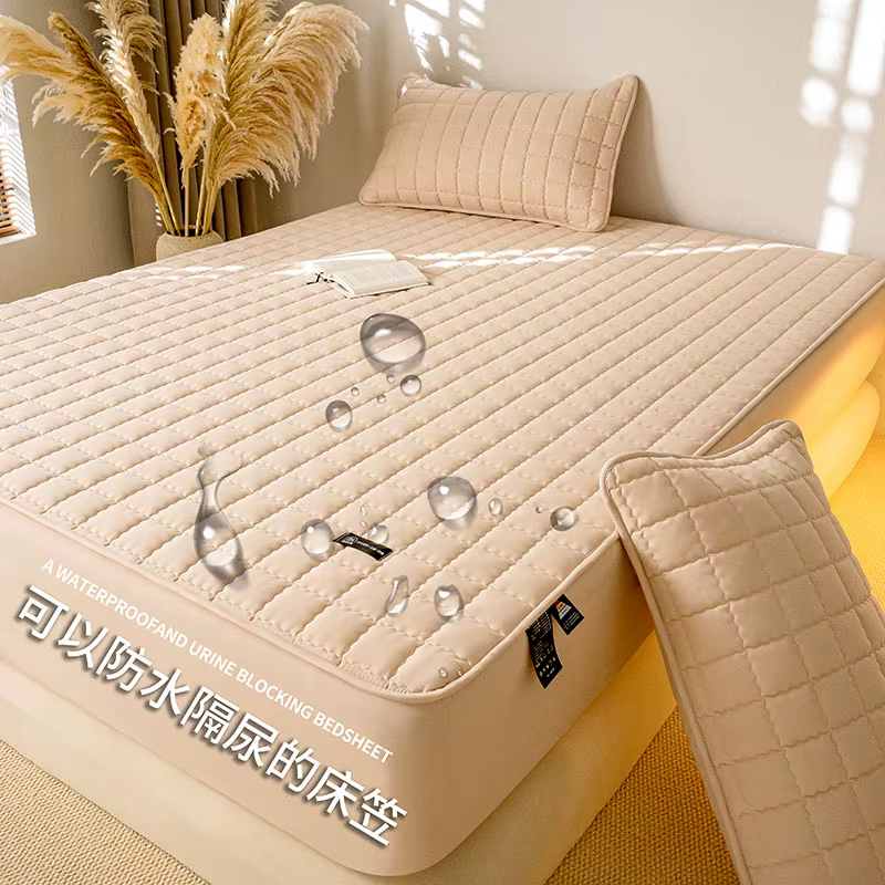 Drap-housse imperméable épaissi, doux et confortable, protège-matelas Queen, housse de matelas antid