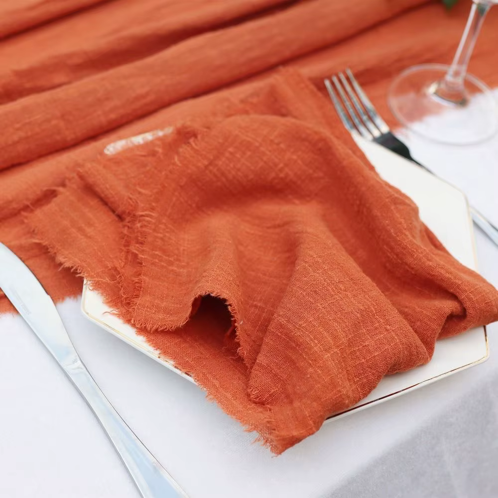 Serviettes de table fines de diverses couleurs pour décoration de table de mariage, banquet, dîner, 