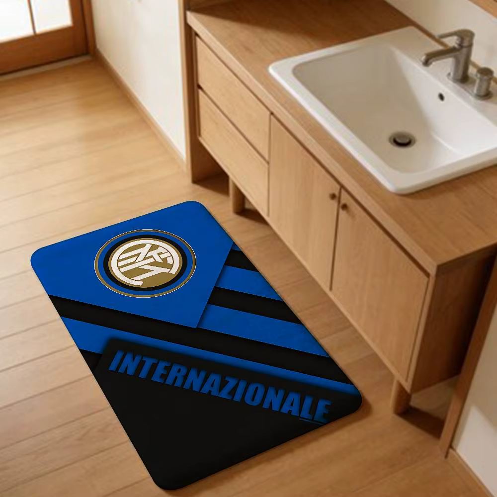 Tapis de couloir lavable et antidérapant pour le club de football Inter Milan FC, tapis de salon, ta