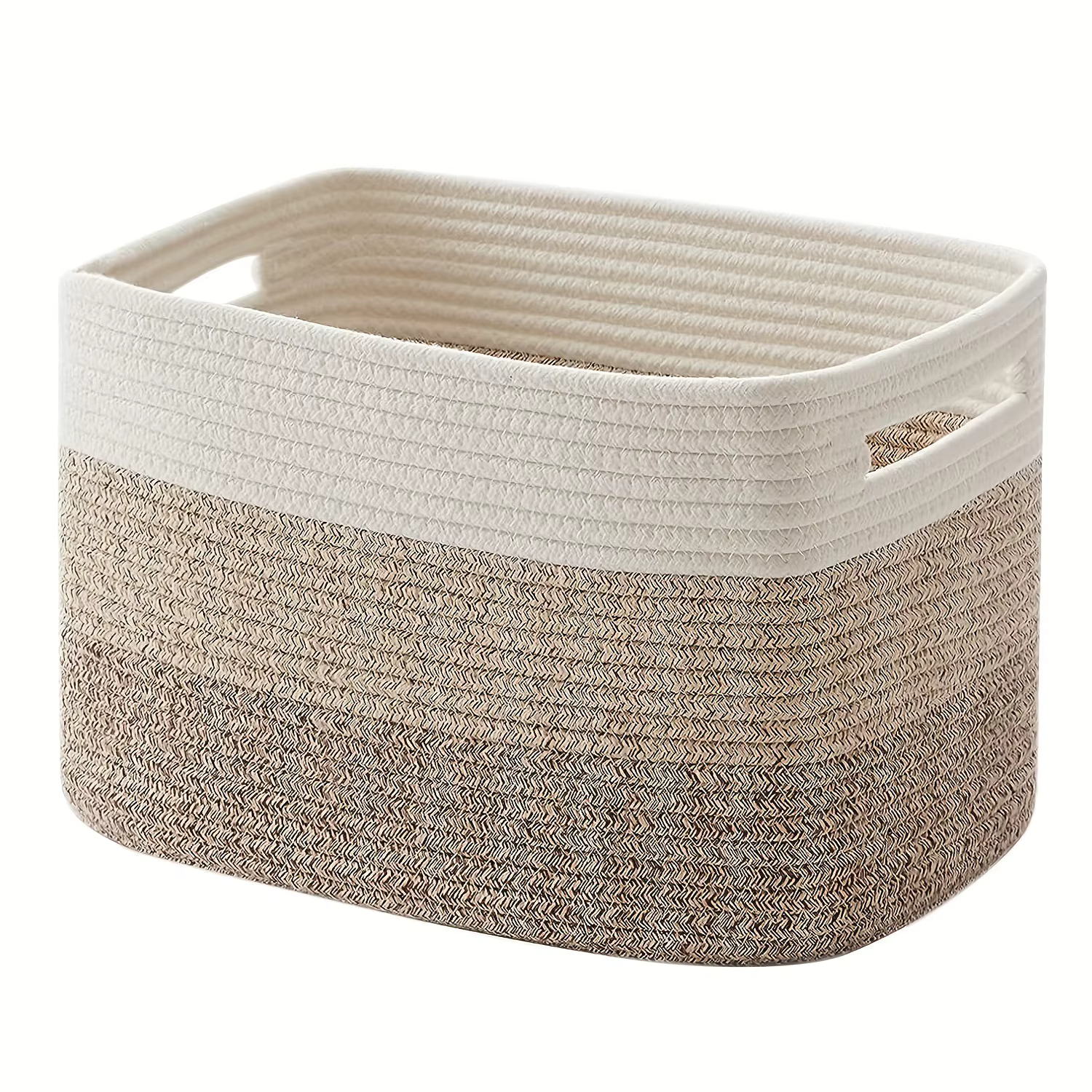 03/Home-mir de rangement pliable en coton tissé pour vêtements, panier à linge pour chambre à couche
