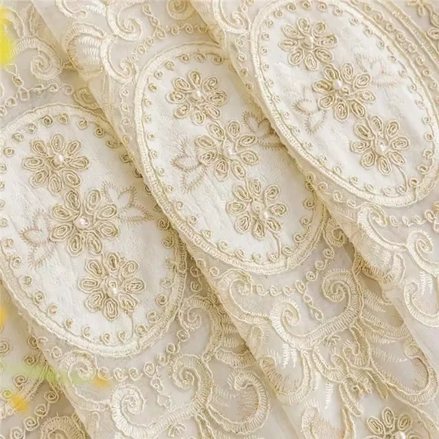 Rideaux de luxe double couche brodés de fleurs en relief, rideaux en tulle transparent floral 3D, ri