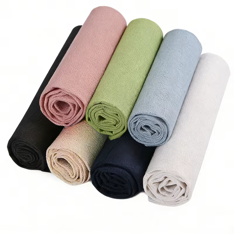 Lot de 7 tissus brodés en lin 30x30 cm, pour vêtements et artisanat, tissu en lin pur haute densité,