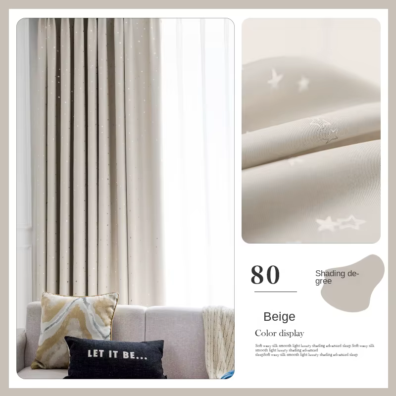 Rideau occultant pour chambre d'enfant, chambre à coucher, insonorisé, grande surface, balcon, baie 