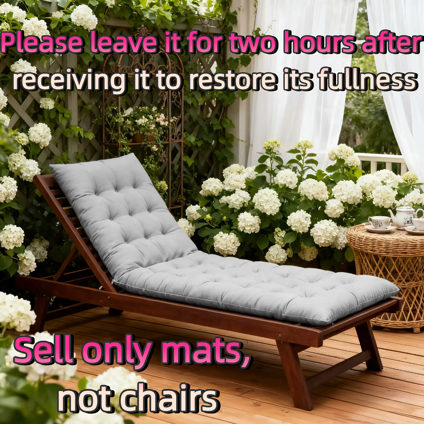 Coussin de chaise longue d'extérieur respirant et rafraîchissant, multifonctionnel pour lit, canapé 