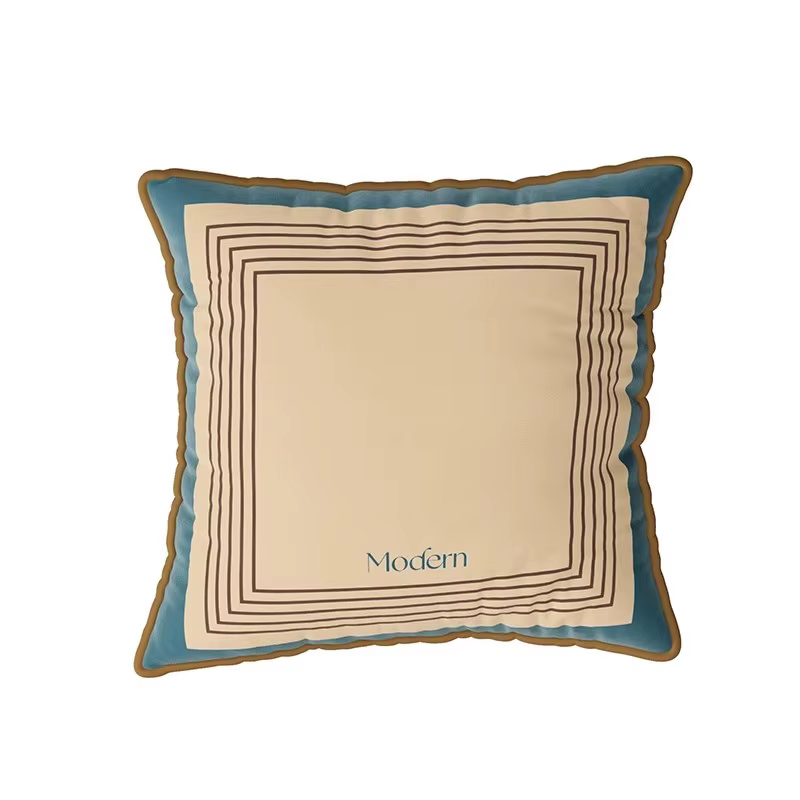 Housses de coussin décoratives rayées 18 ", housse de coussin moderne en velours, taies d'oreiller m