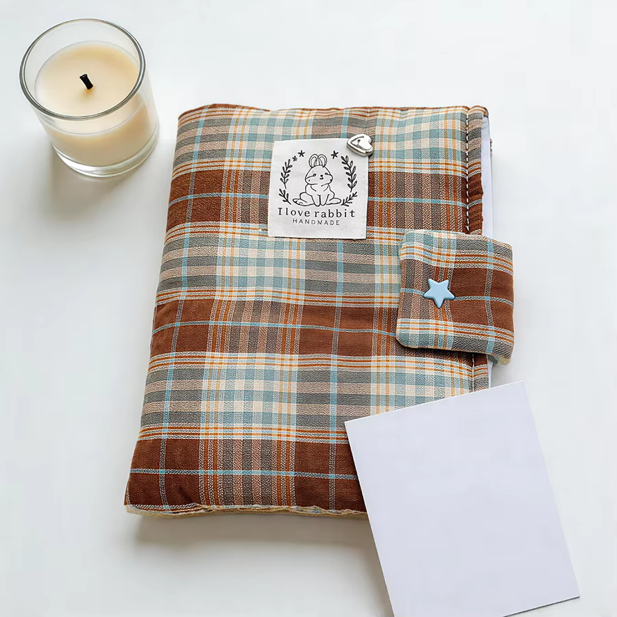 Housse universelle pour liseuse électronique de 6 à 7 pouces, pochette de protection en tissu écossa
