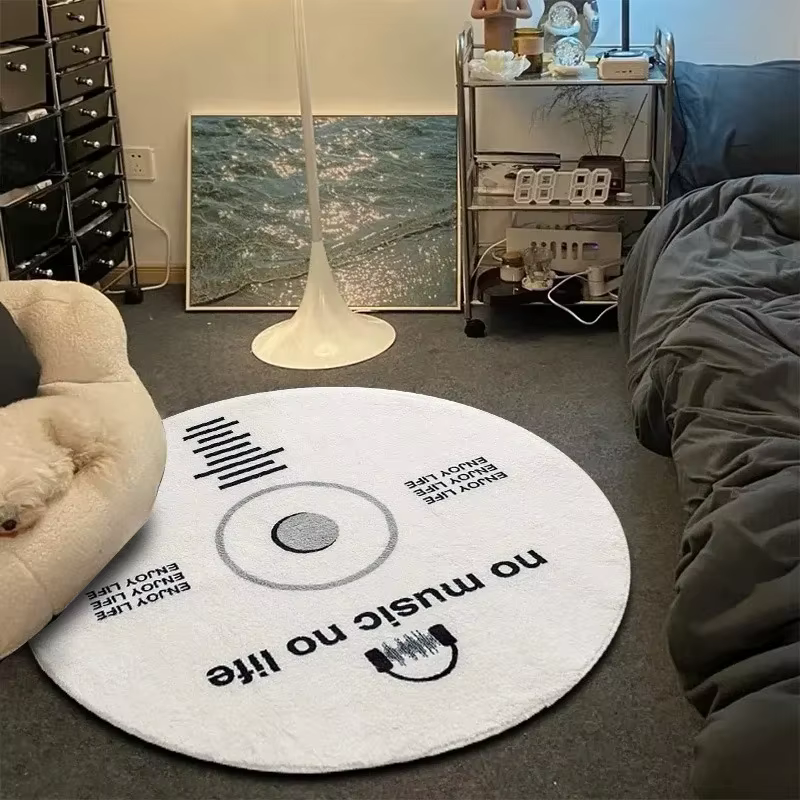 Enregistrez la musique rond Cd tapis jeu chaise tapis de sol chambre décoré salon salon grande surfa
