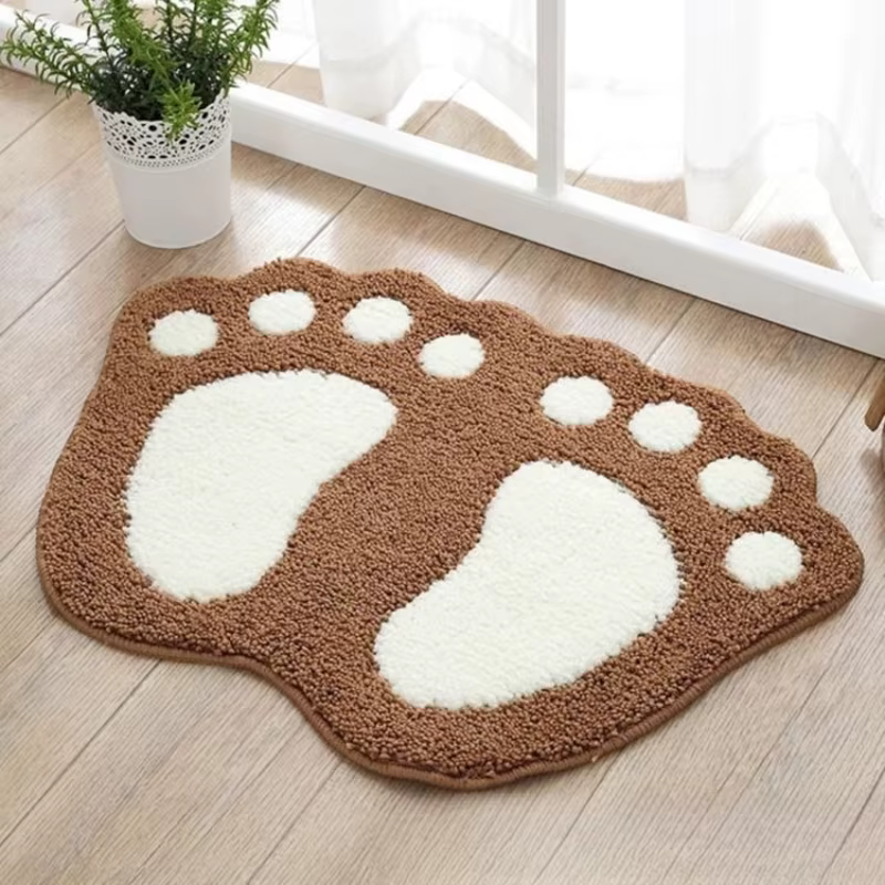 Tapis de sol épais de style coréen pour salle de bain, tapis de protection extra épais pour les pied